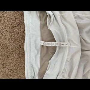 White lululemon shorts size 10